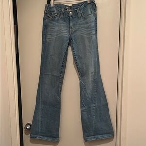 True Religion Light Blue Flare Jeans